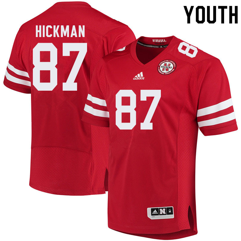 Youth #87 Chris Hickman Nebraska Cornhuskers College Football Jerseys Sale-Red